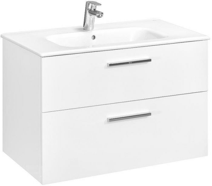 Тумба под раковину Roca Victoria 80 A857470806 подвесная Белый глянец