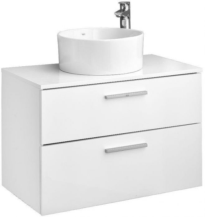 Тумба под раковину Roca Victoria 80 A857470806 подвесная Белый глянец