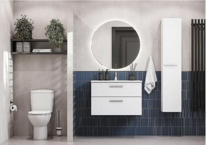 Тумба под раковину Roca Victoria 80 A857470806 подвесная Белый глянец