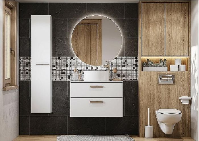 Тумба под раковину Roca Victoria 80 A857470806 подвесная Белый глянец