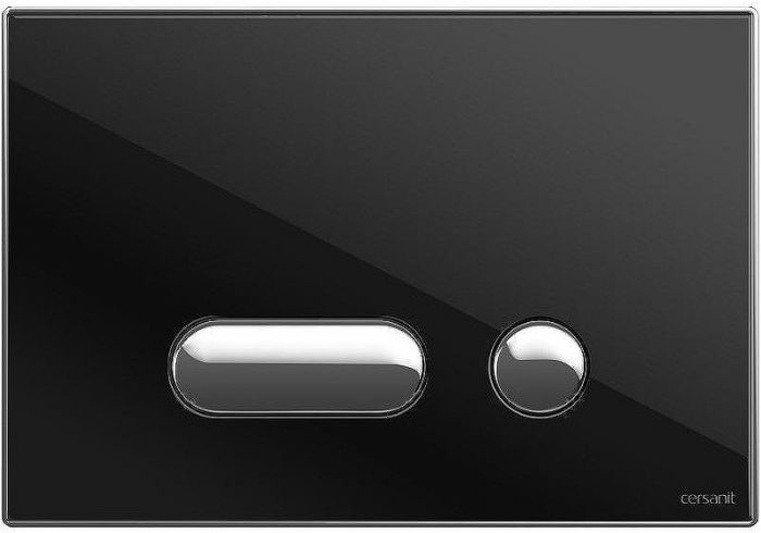 Клавиша смыва Cersanit Intera P-BU-INT/Blg/Gl Черная глянцевая