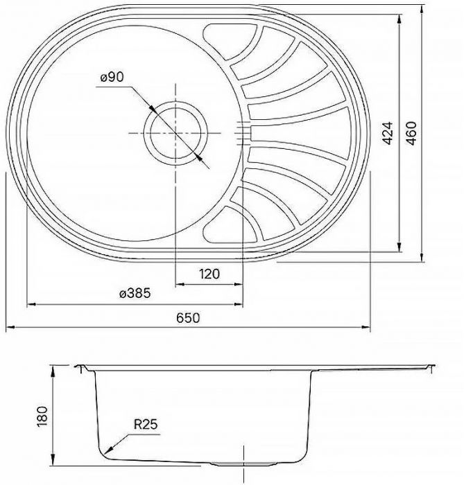 Кухонная мойка Iddis Suno S 65 SUN65SDi77S Сатин