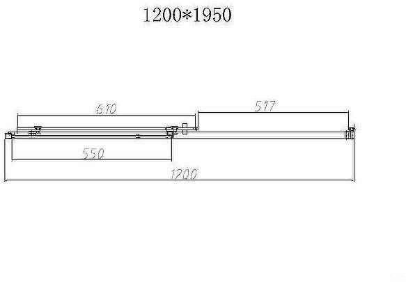 Душевая дверь Vincea Slim-N 120 VDS-4SN120CL профиль Хром стекло прозрачное