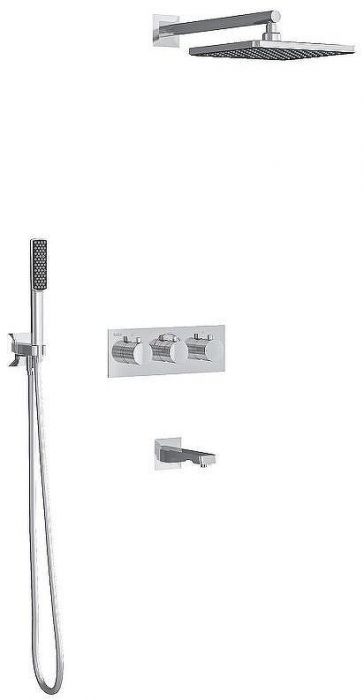 Душевая система Teska Lande T4000C с термостатом Хром