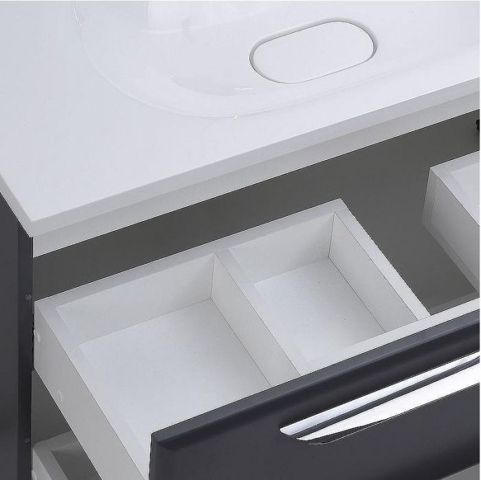 Тумба под раковину Cezares Eco 90 ECO-900-2C-SO-GR-P подвесная Grafito