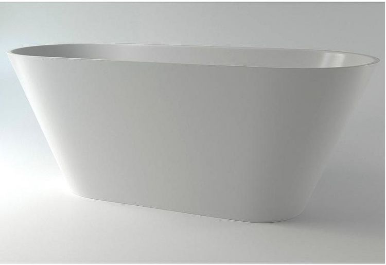 Ванна из искусственного камня Holbi Selena 161x68 1.01.006.11.1 Белая матовая