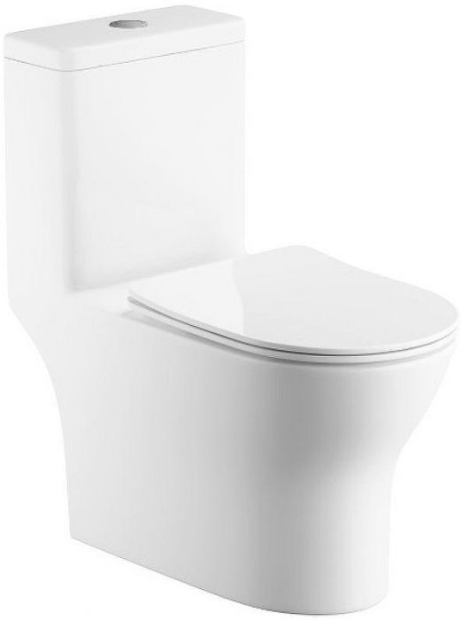 Унитаз моноблок Royce Bianco RCT-131604WH с сиденьем Микролифт
