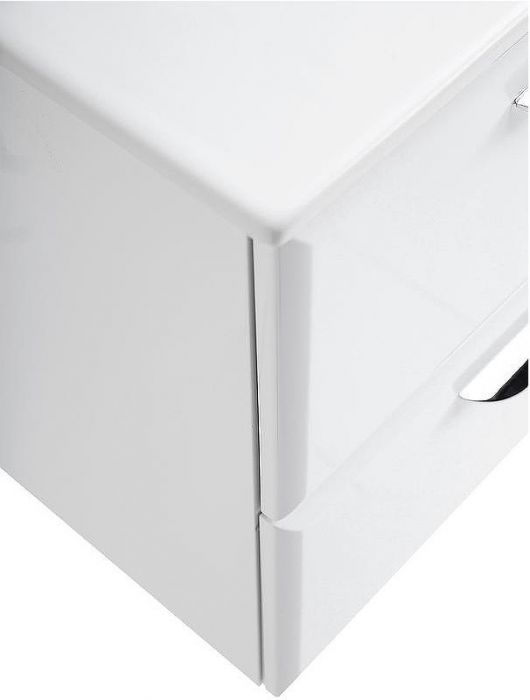 Тумба под раковину Cezares Eco-Cer 80 ECO-CER-800-2C-SO-BL подвесная Bianco Lucido без ручек