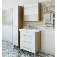 Зеркальный шкаф Sanflor Ларго 80 R Н0000000019 Швейцарский вяз