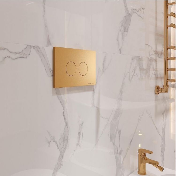 Клавиша смыва STWORKI Хельсинки 500474 цвет Золото матовое Клавиша смыва STWORKI Хельсинки 500474 цвет Золото матовое