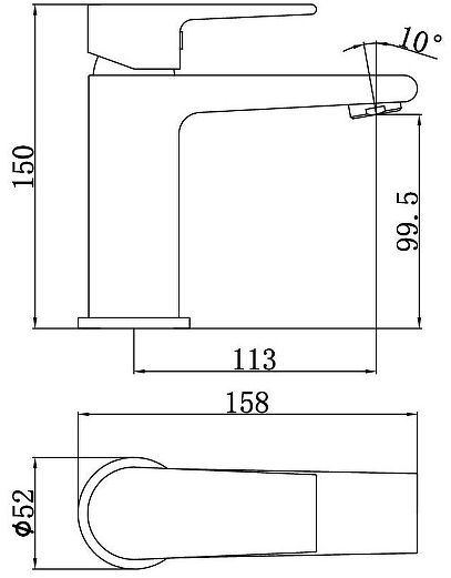 Смеситель для раковины Stella Polar Кламар S3011 SP-00001953 цвет Хром