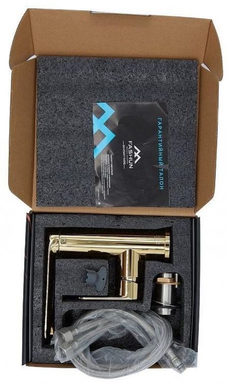 Смеситель для раковины Fashun A8885-35 цвет Золото Смеситель для раковины Fashun A8885-35 цвет Золото