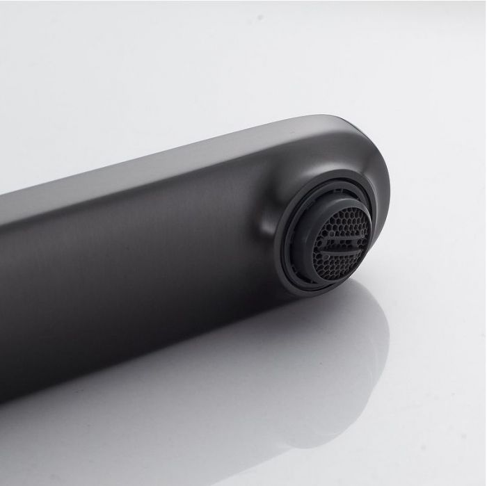 Смеситель для раковины Shevanik S43T S4311T цвет Оружейная сталь