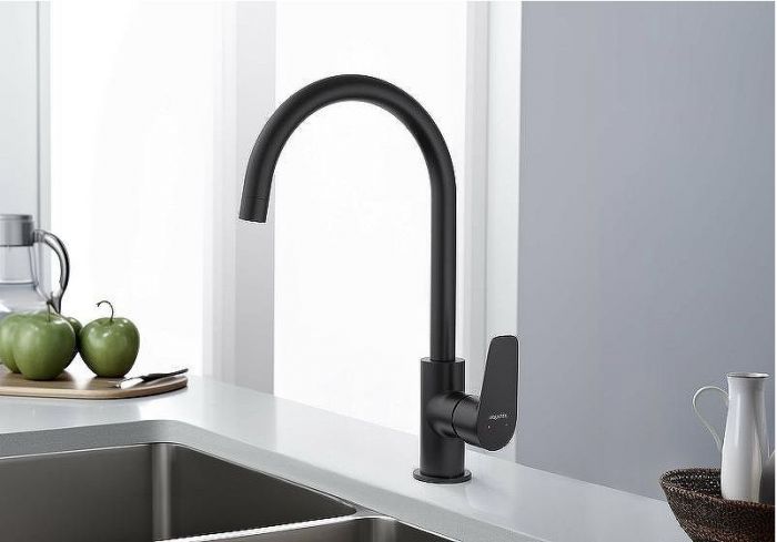 Смеситель для кухни Aquatek Бетта AQ1182MB Черный матовый