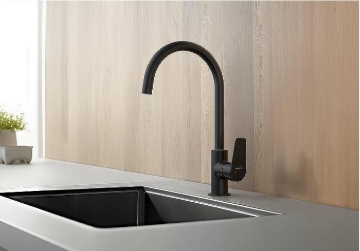 Смеситель для кухни Aquatek Бетта AQ1182MB Черный матовый