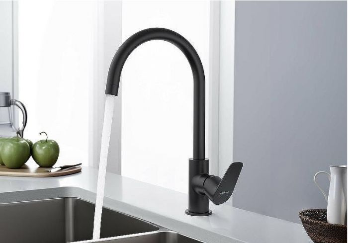 Смеситель для кухни Aquatek Бетта AQ1182MB Черный матовый