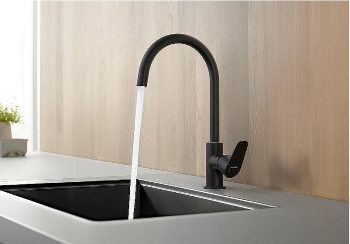 Смеситель для кухни Aquatek Бетта AQ1182MB Черный матовый