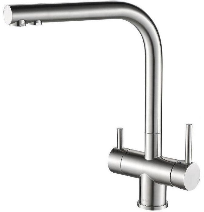 Смеситель для кухни Swedbe Selene Plus K8144K с фильтром Нержавеющая сталь