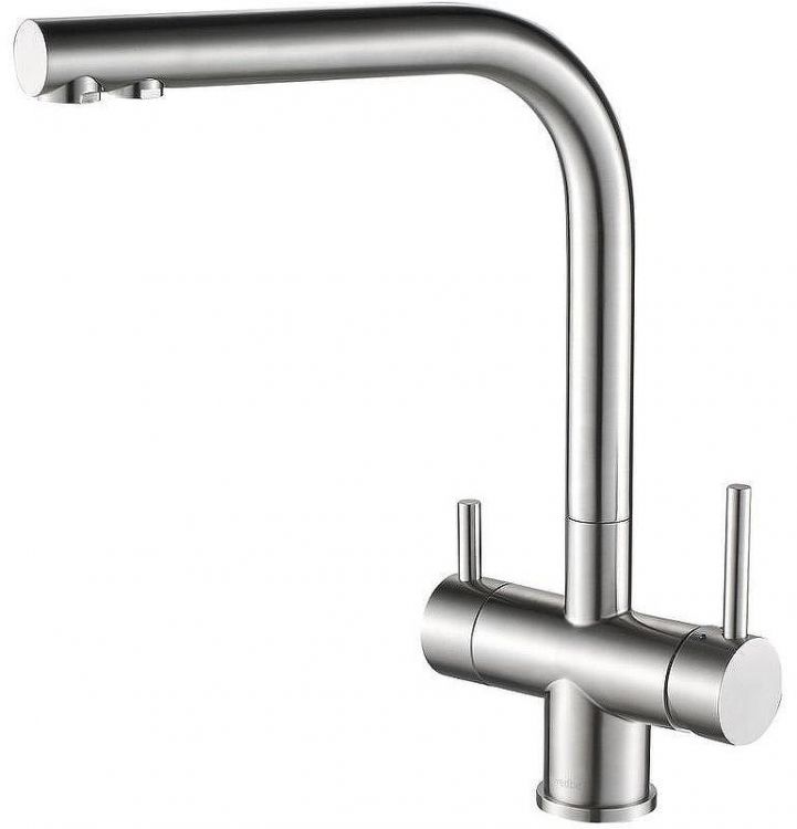 Смеситель для кухни Swedbe Selene Plus K8144K с фильтром Нержавеющая сталь