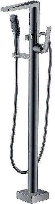 Смеситель для ванны Boheme Venturo 379-SGM Оружейная сталь глянцевая