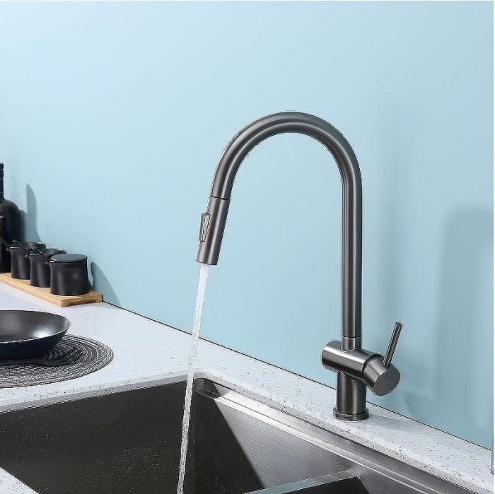 Смеситель для кухни Splenka S204.49.09 Графит матовый