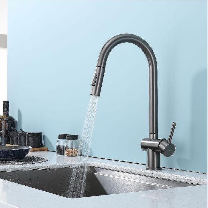 Смеситель для кухни Splenka S204.49.09 Графит матовый