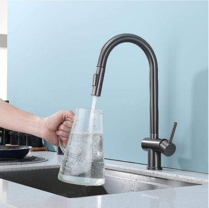 Смеситель для кухни Splenka S204.49.09 Графит матовый