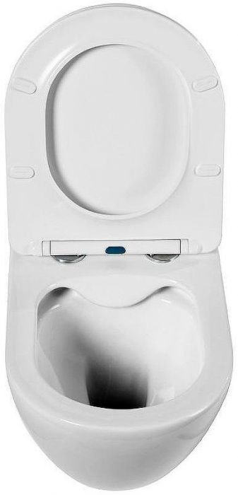 Комплект унитаза BelBagno Amanda BB051CHR+BB051SC с инсталляцией Tece Base 9400413 с сиденьем Микролифт и Белой клавишей смыва