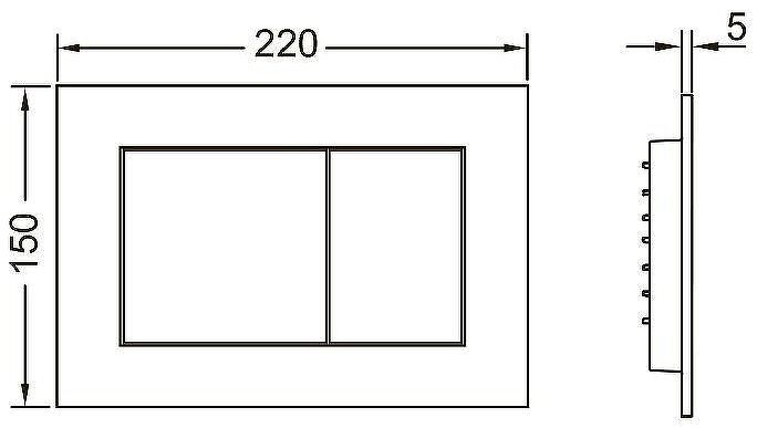Комплект унитаза BelBagno Amanda BB051CHR+BB051SC с инсталляцией Tece Base 9400413 с сиденьем Микролифт и Белой клавишей смыва