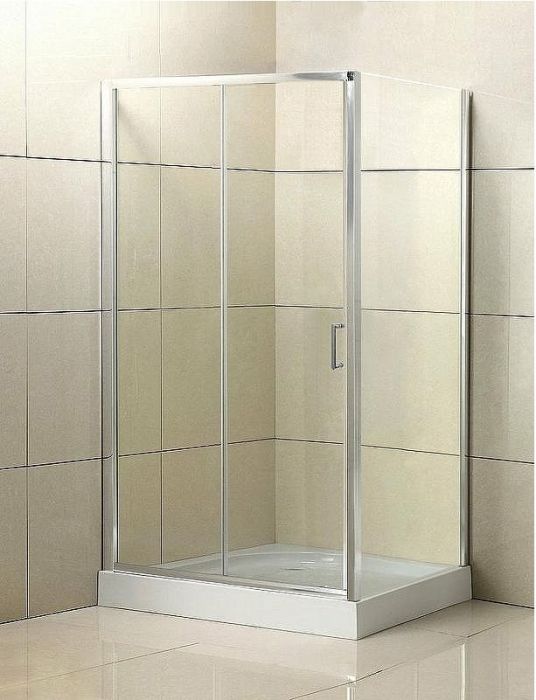 Душевой уголок BelBagno Uno 120x80 UNO-AH-1-120/80-C-Cr профиль Хром стекло прозрачное