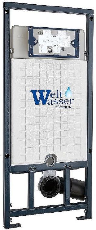 Комплект унитаза Niagara Vista NG-9301 с сиденьем Микролифт и инсталляцией WeltWasser WW Marberg 507 10000005949+10000005952 с клавишей смыва Хром глянцевый