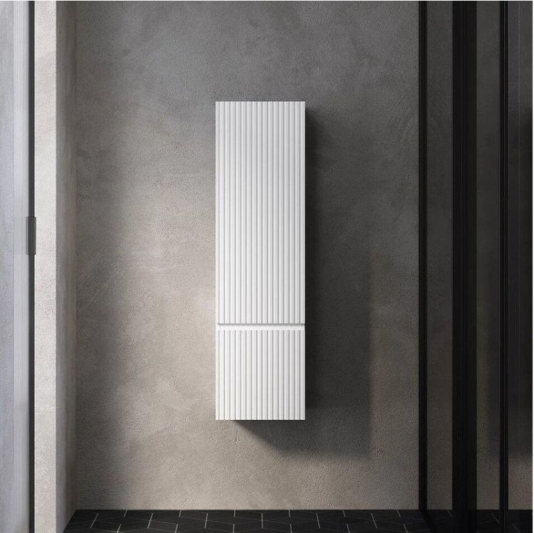 Шкаф пенал AQUAme S1 33 AQM9001WH подвесной цвет Белый глянцевый