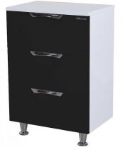 Тумба Bellezza Лагуна 60 4632109140040 Черная Белая