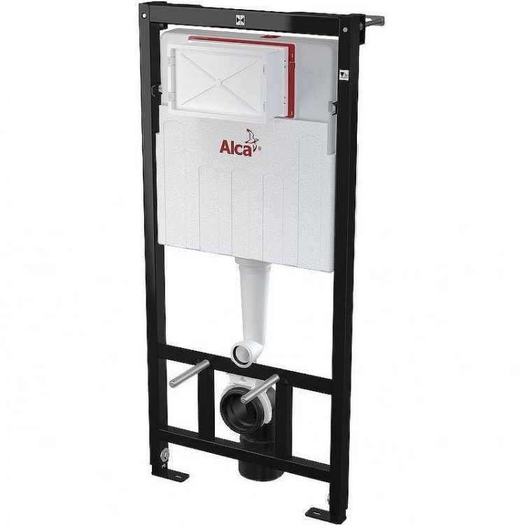 Комплект унитаза WellWant Tesoro WWU01111W с инсталляцией Alcaplast Sadromodul AM101/1120-3:1 RU M71-0001 с сиденьем Микролифт и клавишей смыва Хром