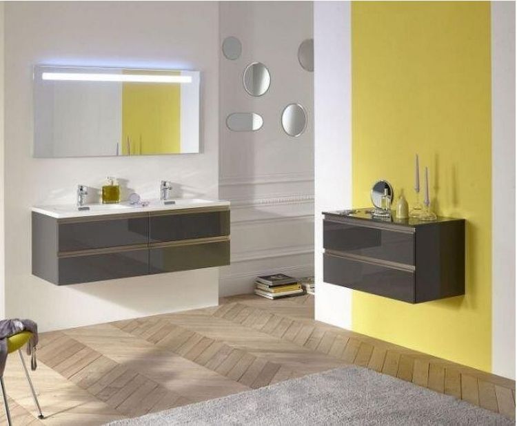 Тумба Jacob Delafon Vox 60 EB2060-RA-442 подвесная цвет Серый антрацит лак