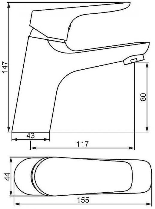 Смеситель для раковины Damixa Jupiter 770210001 Хром