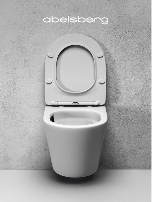 Унитаз Abelsberg Element ELC70701WH подвесной цвет Белый глянцевый с сиденьем Микролифт