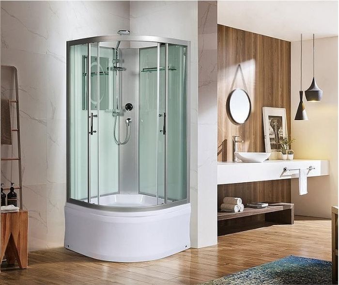 Душевая кабина WeltWasser WW500 Halle 901 90x90 10000003239 профиль Хром стекло прозрачное