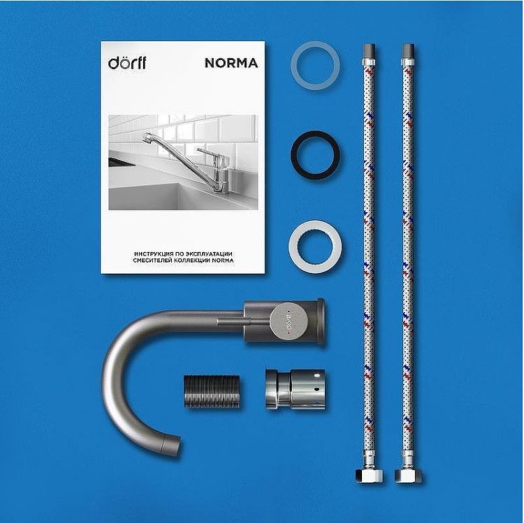 Смеситель для раковины Dorff Logic D3002101SS Нержавеющая сталь