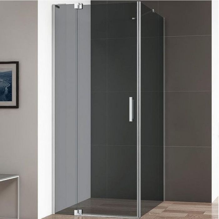 Душевой уголок Cezares Slider 110x100 SLIDER-AH-1-100-100/110-GRIGIO-Cr профиль Хром стекло тонированное