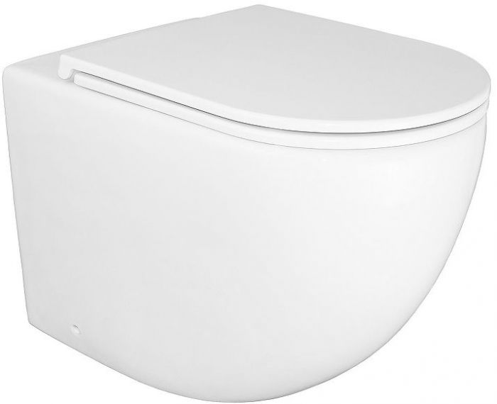 Унитаз Azario Grado Торнадо AZ-2141D-UQ1 приставной цвет Белый с сиденьем Микролифт