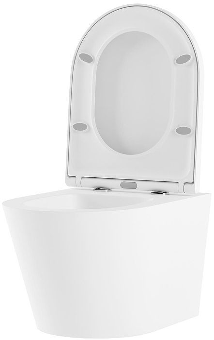 Унитаз Lavinia Boho Biore Rimless 3304003R подвесной цвет Белый глянцевый с сиденьем Микролифт