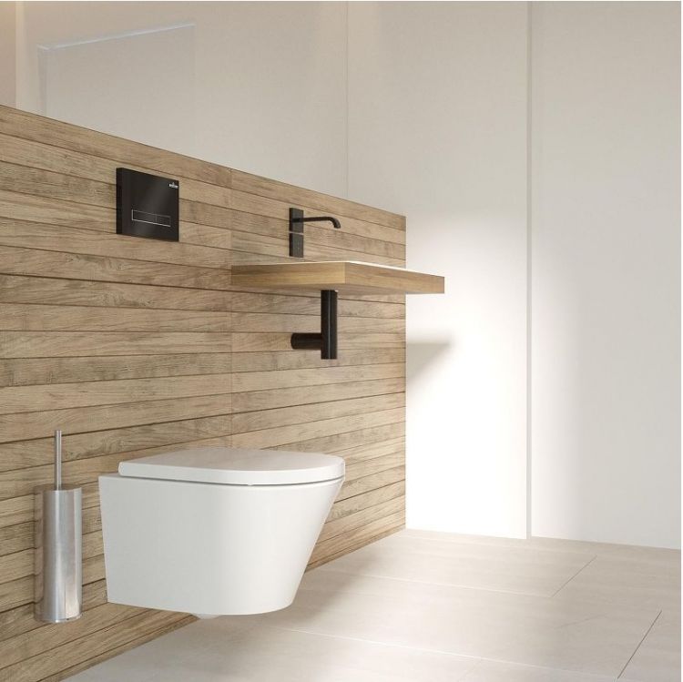 Унитаз Lavinia Boho Biore Rimless 3304003R подвесной цвет Белый глянцевый с сиденьем Микролифт