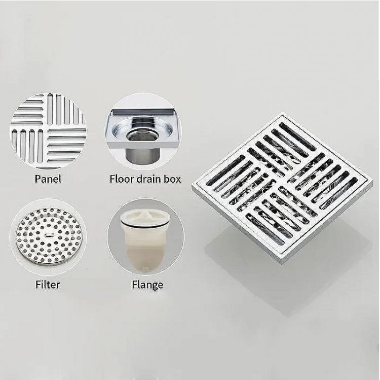 Душевой трап Gappo G81051 с решеткой Хром Душевой трап Gappo G81051 с решеткой Хром