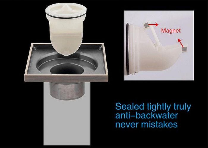 Душевой трап Gappo G81051 с решеткой Хром