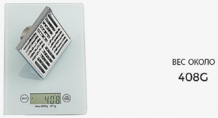 Душевой трап Gappo G81051 с решеткой Хром