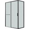 Душевой уголок Grossman Style 130х90 120.K33.05.1390.21.02 профиль Черный матовый стекло шиншилла
