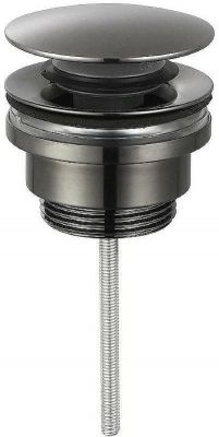 Донный клапан AQUAme AQM7003GM click-clack Оружейный металл