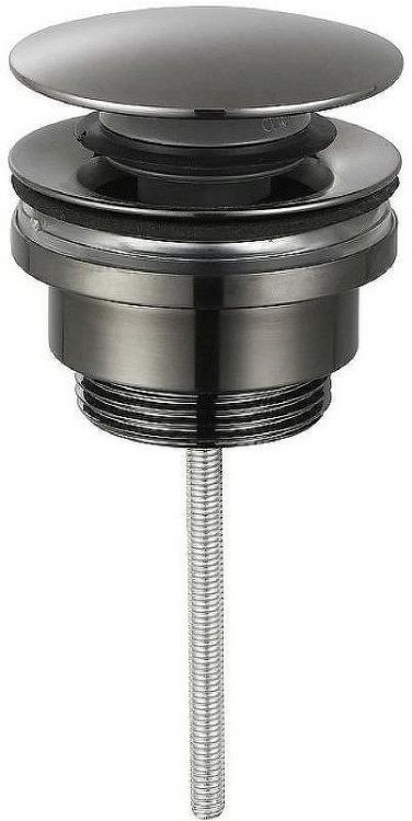 Донный клапан AQUAme AQM7003GM click-clack Оружейный металл