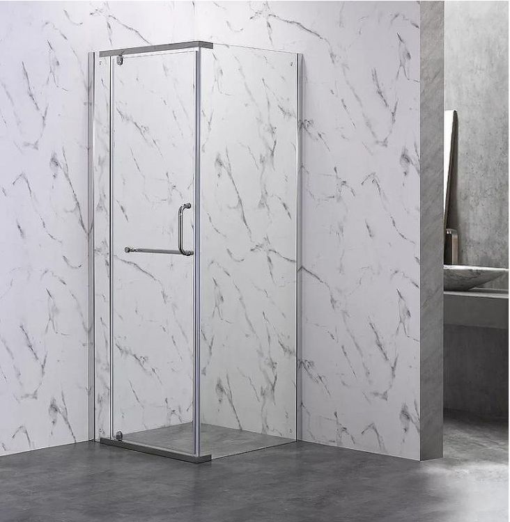 Душевой уголок Veconi Rovigo RV-18 90x90 RV18-90-01-C5 профиль Хром стекло прозрачное